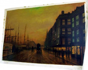 Liverpool Quay by Moonlight : John Atkinson Grimshaw