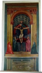 The Holy Trinity with The Virgin and St.John : Masaccio