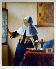 Woman with a Water Jug : Jan Vermeer