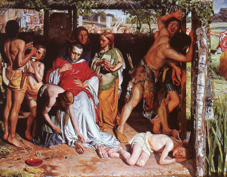 A Converted British Family Sheltering a Christian Missionary from the Persecution of the Druids William Holman Hunt