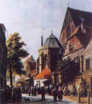 A Dutch Market Scene Adrianus Eversen