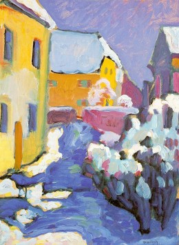 Cemetery and Vicarage in Kochel Wassily Kandinsky