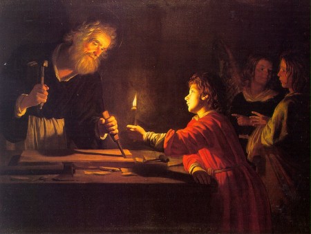 Childhood of Christ Gerard van Honthorst