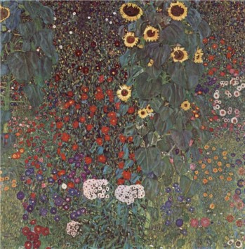 Country Garden with Sunflowers Gustav Klimt