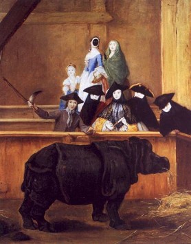 Exhibition of a Rhinoceros at Venice Pietro Longhi