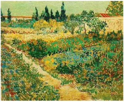 Flowering Garden with Path Vincent Van Gogh