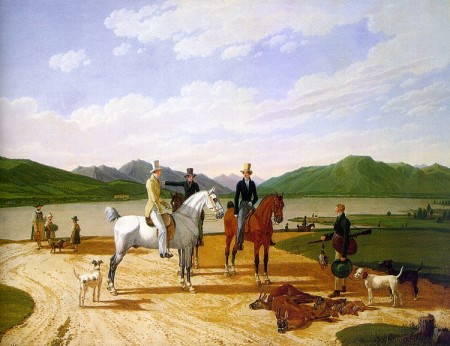 Hunting Party on Lake Tegernsee Wilhelm von Kobell