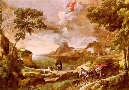 Landscape with St.Augustine and the Mystery of the Trinity Gaspard Dughet