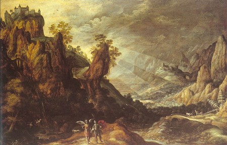 Landscape with Tobias and the Angel Kerstiaen de Keuninck