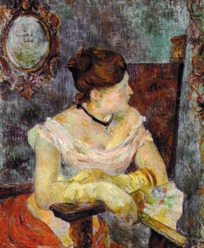 Madame Mette Gauguin in Evening Dress Paul Gauguin