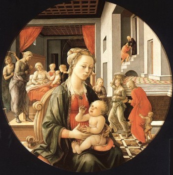 Madonna and Child with Stories from the Life of St.Anne Fra Filippo Lippi