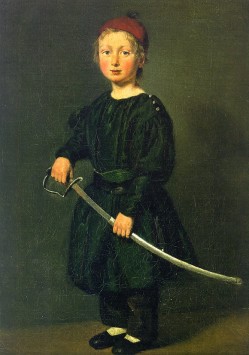 Portrait of a Boy : One of the Artist's Sons Christian Albrecht Jensen
