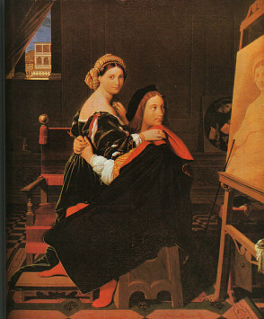 Raphael and the Fornarina Jean-Auguste-Dominique Ingres