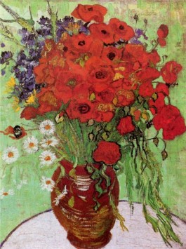 Red Poppies and Daisies Vincent Van Gogh