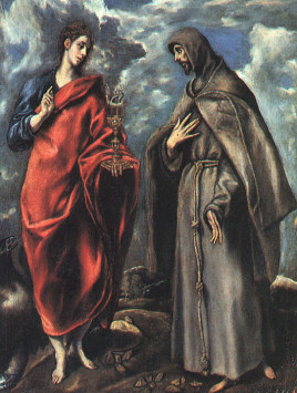 Saints John the Evangelist and Francis El Greco