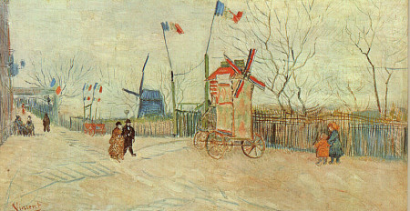 Street Scene in Montmartre Vincent Van Gogh
