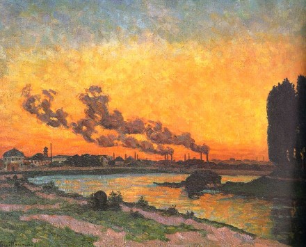 Sunset at Ivry Armand Guillaumin