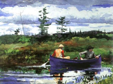 The Blue Boat Winslow Homer