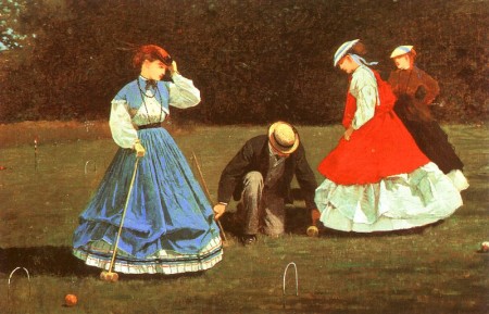 The Croquet Game Winslow Homer