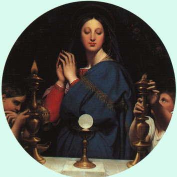 The Virgin with the Host Jean-Auguste-Dominique Ingres