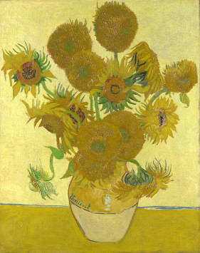 Vase with Fifteen Sunflowers Vincent Van Gogh