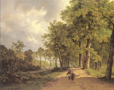 View of a Park Barend Cornelis Koekkoek
