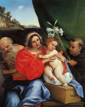 Virgin and Child with Saints Jerome and Anthony Lorenzo Lotto