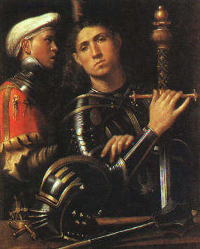 Warrior with Shield Bearer Giorgione