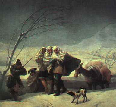 Winter The Snowstorm Francisco Goya