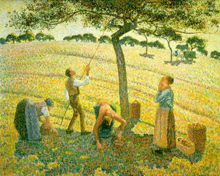 Apple Picking at Eragny sur Epte Camille Pissarro