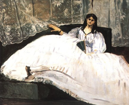 Bauldaire's Mistress Reclining Edouard Manet