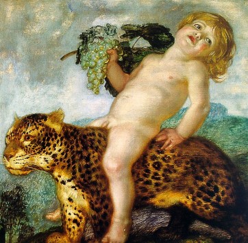 Boy Bacchus Riding on a Panther Franz von Stuck