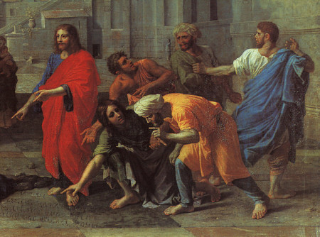 Christ and the Woman Taken in Adultery Nicolas Poussin
