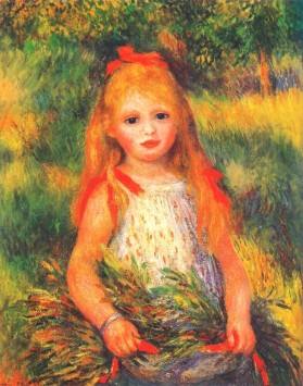 Girl with Sheaf of Corn Pierre Renoir