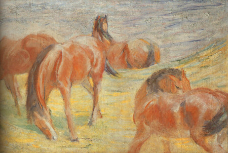 Grazing Horses I Franz Marc