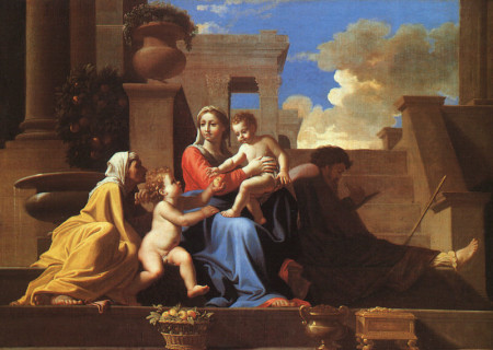 Holy Family on the Steps Nicolas Poussin