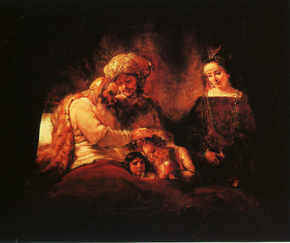 Jacob's Blessing Rembrandt