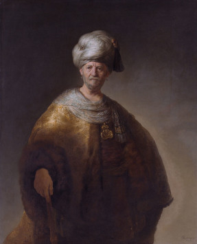 Knee-length Figure of a Man in an Oriental Dress Rembrandt