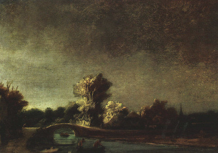 Landscape with a Stone Bridge Rembrandt