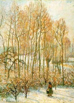 Morning Sunlight on the Snow, Eragny sur Epte Camille Pissarro
