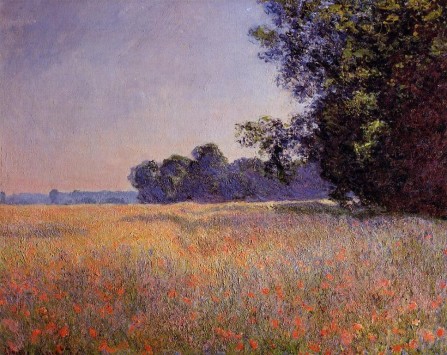 Oat and Poppy Field, Giverny Claude Monet