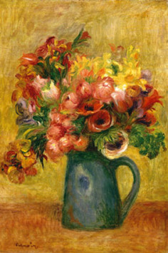 Pitcher of Flowers Pierre Renoir