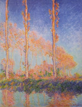 Poplars Autumn Claude Monet