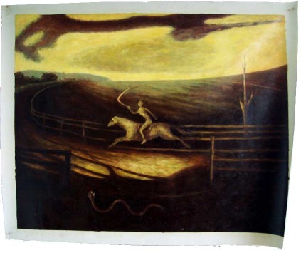 Reproduction of "The Race Track" Albert Pinkham Ryder