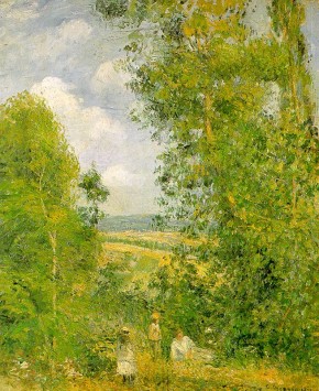 Resting in the Woods at Pontoise Camille Pissarro