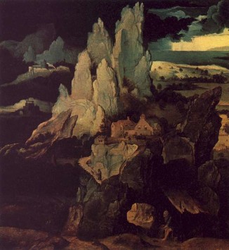 Saint Jerome in a Rocky Landscape Joachim Patenier