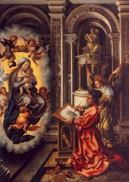 Saint Luke Painting the Virgin Jan Mabuse