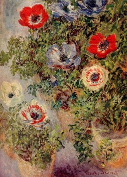 Still-Life with Anemones Claude Monet