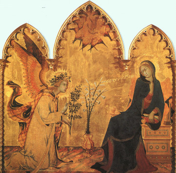 The Annunciation and the Two Saints Simone Martini