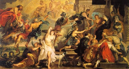 The Apotheosis of Henry IV and the Proclamation of the Regency of Marie de Medici on the 14th of May, 1610 Peter Paul Rubens